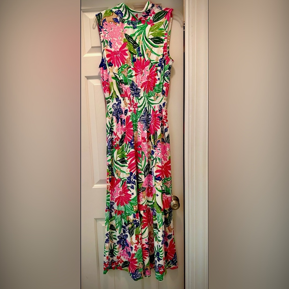 STUNNING NWT LILLY PULITZER MARCELA VIBRANT FLORAL MAXI DRESS, Size Medium - Picture 5 of 16